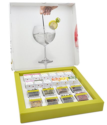 Botanicos Especias Gin Tonic regalo box kit naturales - Estuche de 24 infusiones y 8 botánicos party box gift kit. Para aromatizar tu Gin Tonic cóctel Regalo perfecto