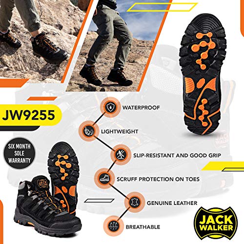 Botas Impermeables para Caminar Ligeras Transpirables para Senderismo JW9255 Jack Walker (43 EU)