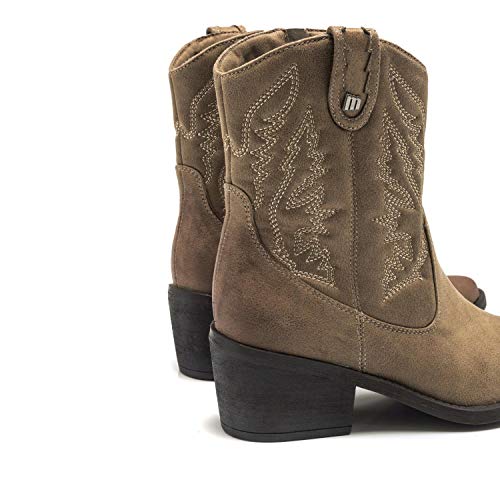 Botines Mujer MTNG | Botines TANUBIS 58685 | MTNG Mujer | Botines Casual | Cierre con Cremallera | 47145 | Taupe | 39