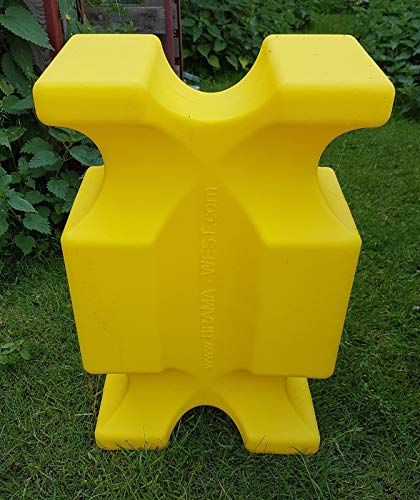 Brama West Cavaletti - Bloque de plástico, color amarillo
