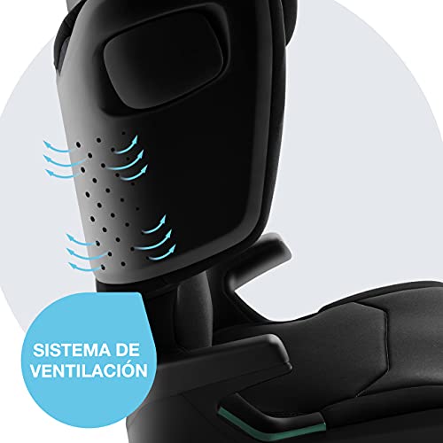 BRITAX RÖMER Silla Coche KIDFIX M i-SIZE, Evolutiva y Duradera con Sistema de Anclaje ISOFIX, niño de 100 a 150 cm (Grupo 2/3) de 3.5 a 12 años, Cosmos Black