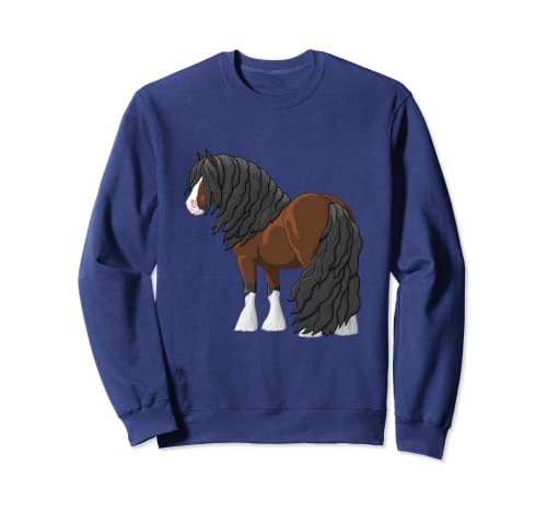 Brown Bay Gypsy Vanner Gypsy Cob Tinker Caballo Sudadera