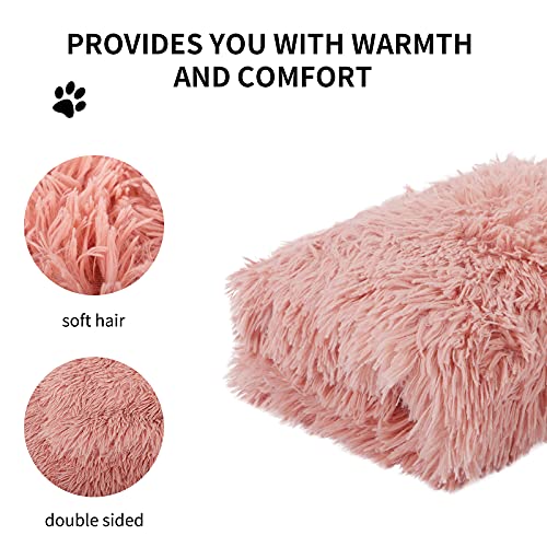 BVAGSS Alfombra Manta Suave y Linda Warm Manta Lavable para Gatos y Perros XH025 (S, Pink)