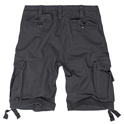 bw-online-shop Pantalones cortos tipo cargo para hombre básicos vintage antracita XXXXXL