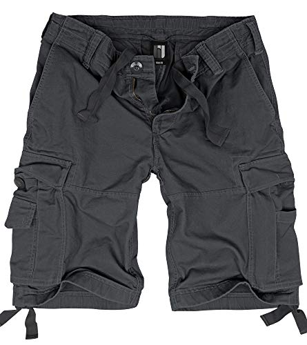 bw-online-shop Pantalones cortos tipo cargo para hombre básicos vintage antracita XXXXXL