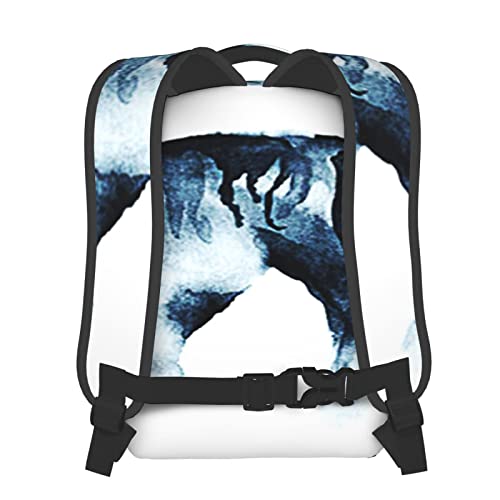 BYETWIK Mochilas Escolares Niños Niñas, Mochilas Hombre Mujer, Casual Deporte Playa Viaje Compras Bolsa Escolar, Mochilas Escolares Arte cabeza de caballo mojada