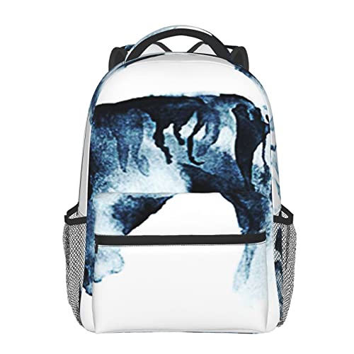 BYETWIK Mochilas Escolares Niños Niñas, Mochilas Hombre Mujer, Casual Deporte Playa Viaje Compras Bolsa Escolar, Mochilas Escolares Arte cabeza de caballo mojada