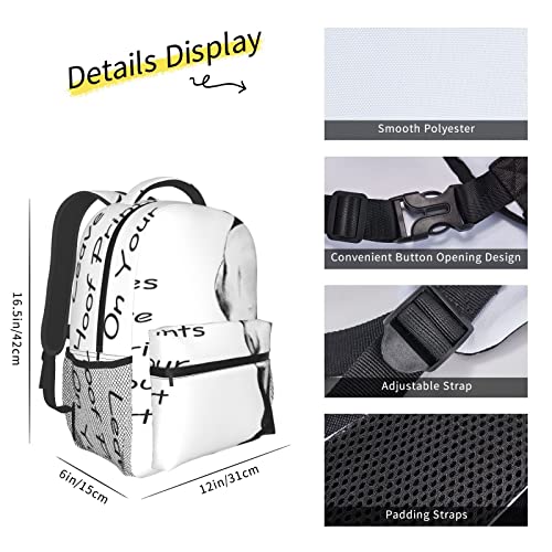 BYETWIK Mochilas Escolares Niños Niñas, Mochilas Hombre Mujer, Casual Deporte Playa Viaje Compras Bolsa Escolar, Mochilas Escolares Caballo que se aleja del lápiz