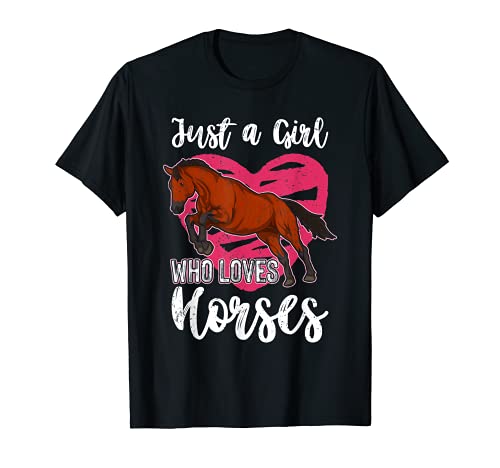 Cabalgar Jinete Equitación Chica Amante De Los Caballos Camiseta