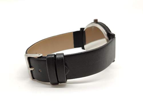 Caballo silla de montar reloj personalizado casual negro correa de cuero reloj de pulsera para hombres mujeres unisex relojes