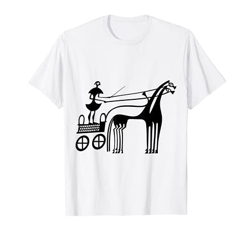 Caballo Y Carro Arte Griego Camiseta
