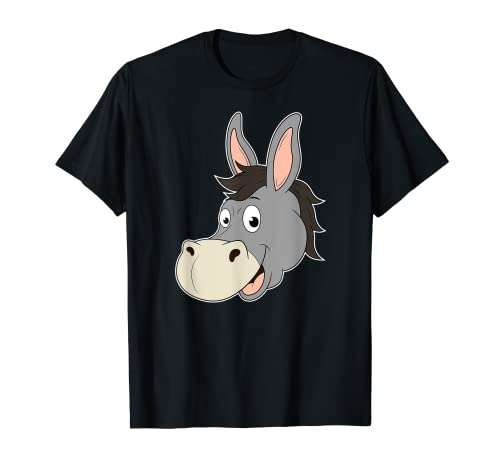 Cabeza de burro Sonriendo Mule Zoo Granja de animales Camiseta