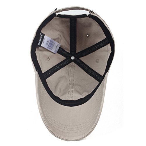 CACUSS Gorra de béisbol clásica de algodón para Hombres Cierre de Hebilla Ajustable Sombrero de papá Gorra de Golf Deportiva