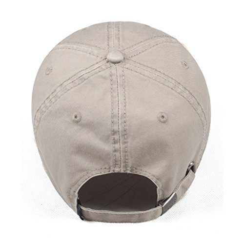 CACUSS Gorra de béisbol clásica de algodón para Hombres Cierre de Hebilla Ajustable Sombrero de papá Gorra de Golf Deportiva
