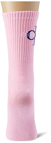 Calvin Klein Jeans Logo Women's Short Socks 1 Pack Calcetines Redondos, Rosa, Talla única para Mujer