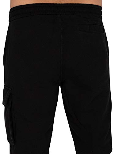 Calvin Klein Jeans Monogram Badge HWK Short Pantalones Cortos, CK Negro, L para Hombre