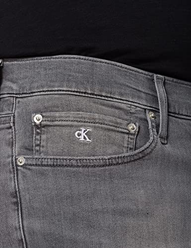 Calvin Klein Jeans Slim Pantalones Cortos, Denim Grey, 32W Short para Hombre