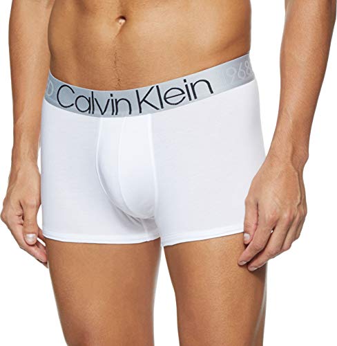 Calvin Klein Trunk Bóxer, Blanco (White 100), M para Hombre