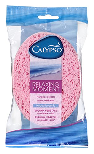 Calypso Body Emotion - Relaxing moment - Esponja vegetal con algodón y lino (colores aleatorios)