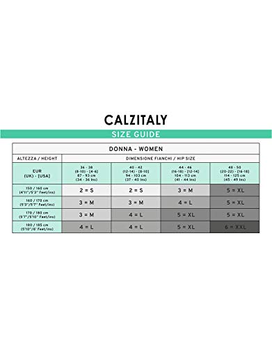 CALZITALY 2 Pares Medias Opacas De Mujer | Panty Microfibra | 40 Den | Marron, Negro, Azul, Granate | S, M, L, XL| Calcetería Italiana (L, Negro)