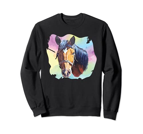 Camisa de caballo para mujeres y niñas montar a caballo amante ecuestre Sudadera