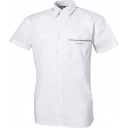 Camisa de concurso EQUI-THEME "Marco" de manga corta – blanco, cuello blanco, talla pequeña