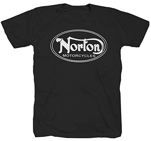 Camiseta con logotipo de moto personalizable, diseño de Inglaterra, color negro Negro XXXL