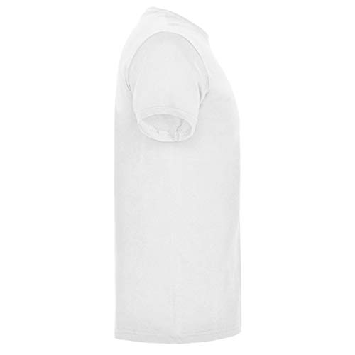 Camiseta Roly Blanca con Moto Vespa Hombre 100% Algodón Tallas S M L XL XXL Mangas Cortas (S)