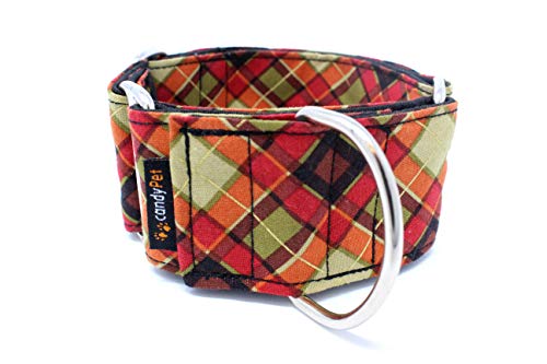 candyPet Collar Martingale Para Perros - Modelo Escocesa, L