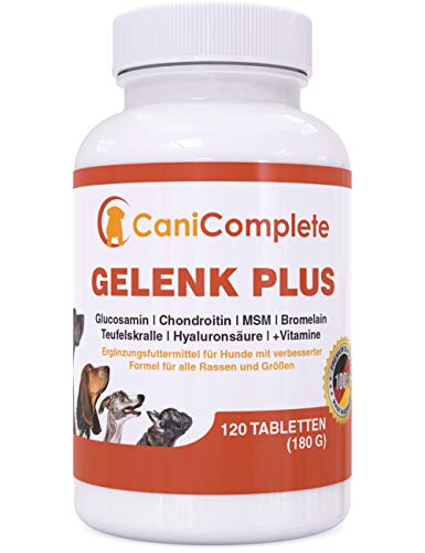CaniComplete Plus – Condroprotector perros - Vitaminas para Perros: Garra del Diablo, MSM, Condroitina para perros, Glucosamina, Colágeno para Perros, Vitamina B, etc