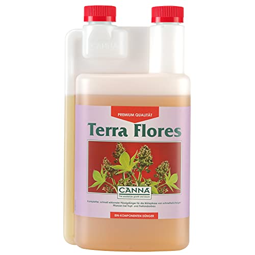 CANNA Terra Flores - Fertilizante biológico de floración, 1 litro