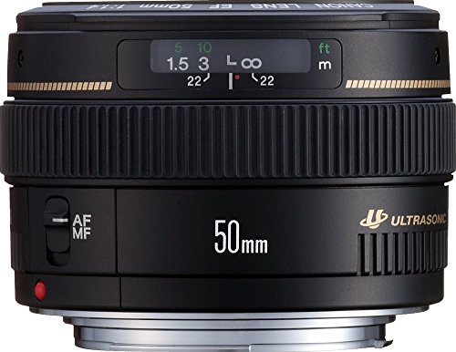 Canon EF 50mm f/1.4 USM - Objetivo para Canon (distancia focal fija 50mm, apertura f/1.4, diámetro: 58mm) color negro