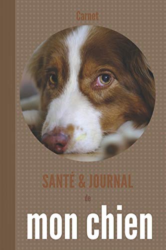 carnet santé et journal de mon chien: 110 pages | epagneul breton | marron | chien de chasse | vaccins rendez-vous souvenirs anniversaire