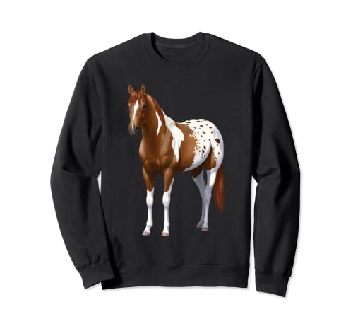 Castaño Acedera Pinto Appaloosa Pintaloosa Caballo Sudadera