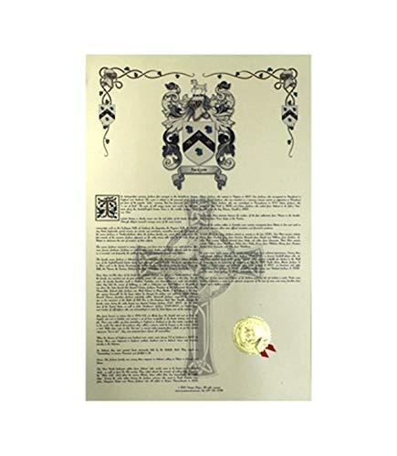 Cavaller escudo de armas, Escudo del familia y nombre historia – Celebración Scroll 11 x 17 vertical – España origen