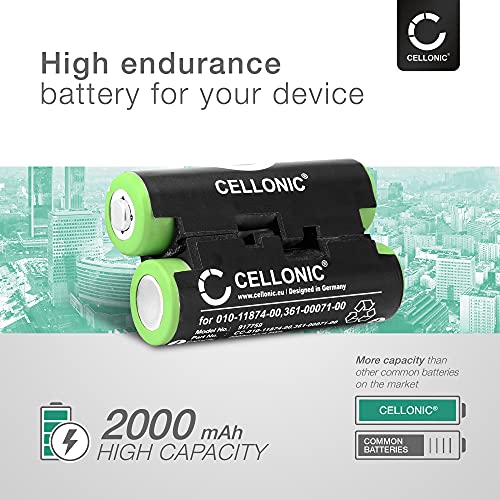 CELLONIC® Batería Premium Compatible con Garmin Striker 4 Oregon 600 600t, 650 650t 700 750 750t GPSMAP 64s Alpha 50 Atemos 50 Astro 430 320, 010-11874-00 361-00071-00 2000mAh Pila Repuesto bateria