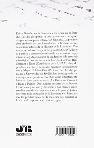 Cervantes, Wilde, Azorín. Cinco estudios de Derecho penal y Literatura (Humanismo y Criminología)