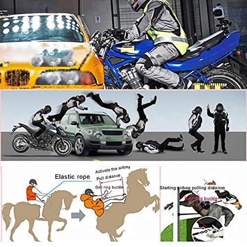 Chaleco De Airbag De Locomotora De Temporada Chaleco De Ciclismo Reflectante Adecuado Para Motocicletas Al Aire Libre, Andar En Bicicleta, Montar A Caballo Y Otros Deportes. Equipo de ciclismo