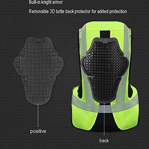 Chaleco Reflectante Con Airbag Chaleco Airbag Para Motocicleta 0,2 Segundos Para Activar El Airbag Puede Limpiarse Y Mantenerse (Sin Cilindro De CO2, 2 Colores, 4 Tamaños) Equipo de ciclismo