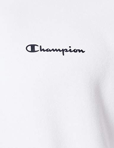 Champion Legacy Classic Small Logo Sudadera, Blanco, L para Hombre