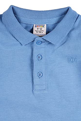Charanga COPOLITO Camisa de Polo, Azul, 12-18 Unisex bebé