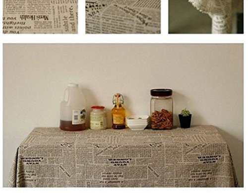 chengyida 55 pulgada X1 Pulgada (50 * 140 cm) algodón lino gamuza de paño de gamuza de tela DIY arte manual periódico Inglés