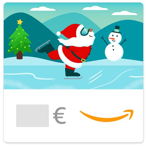 Cheques Regalo de Amazon.es - E-mail - Papá Noel en patines de hielo
