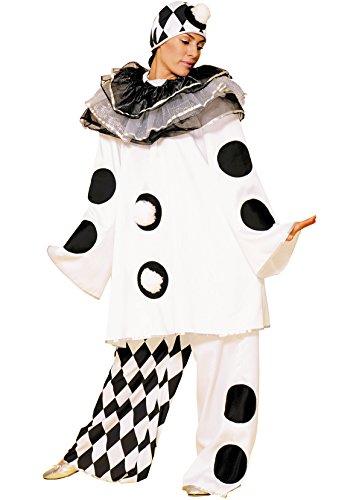 chiber - Disfraz Pierrot Blanc (Talla L/XL para Mujer)