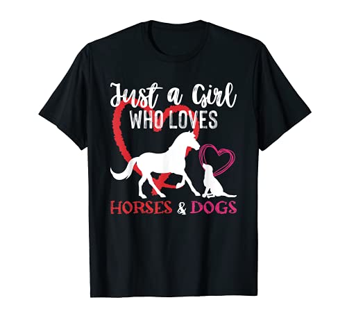 Chica Jinete Amante De Los Perros Cabalgar Montar A Caballo Camiseta