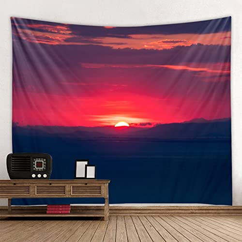 Cielo estrellado cielo estrellado tapiz amanecer paisaje colgante de pared hippie decoración del hogar manta tela colgante A4 73x95cm