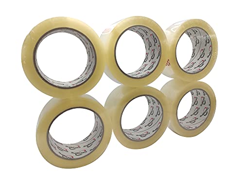 Cinta Embalar 48MMx150M Precinto embalar | Cinta adhesiva para Cajas y Paquetes | Cinta embalaje Pack 6 rollos.…(48Cm X 100m)
