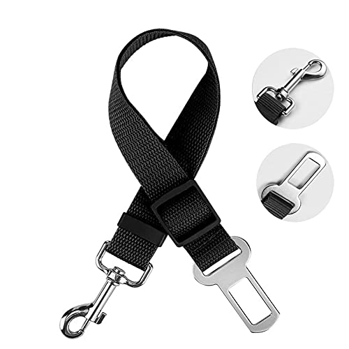 Cinturón de Seguridad de Coche para Perros, Arnés del Cinturón de Nylon Ajustable Universal para trasportar Mascotas Más Duradero【Versión Mejorada】
