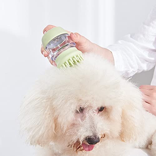 CINY Cepillo de Baño Para Perros, Cepillo De Masaje De Silicona Para Mascotas, Cepillo De Doble Peine Para Lavar El Cabello Para Gatos, Cepillo Multifuncional De Limpieza y Aseo Para Perros