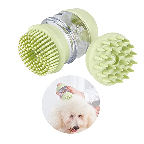 CINY Cepillo de Baño Para Perros, Cepillo De Masaje De Silicona Para Mascotas, Cepillo De Doble Peine Para Lavar El Cabello Para Gatos, Cepillo Multifuncional De Limpieza y Aseo Para Perros